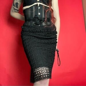 Black lace overlay skirt 🖤🖤​​​​​​​​​​​​​​​​​​​​